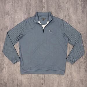 Peter Millar Men L Perth 1/4 Zip Castle Pines Golf Club Crown Sport Performance